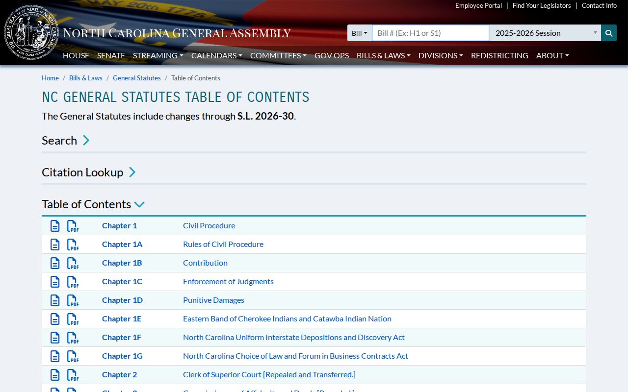 Watauga County case lookup North Carolina General Statutes source