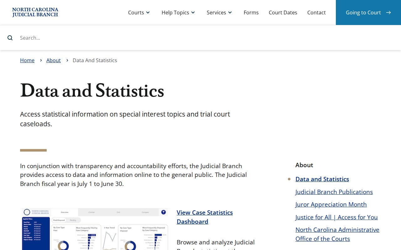 Watauga County court docket official data and statistics information