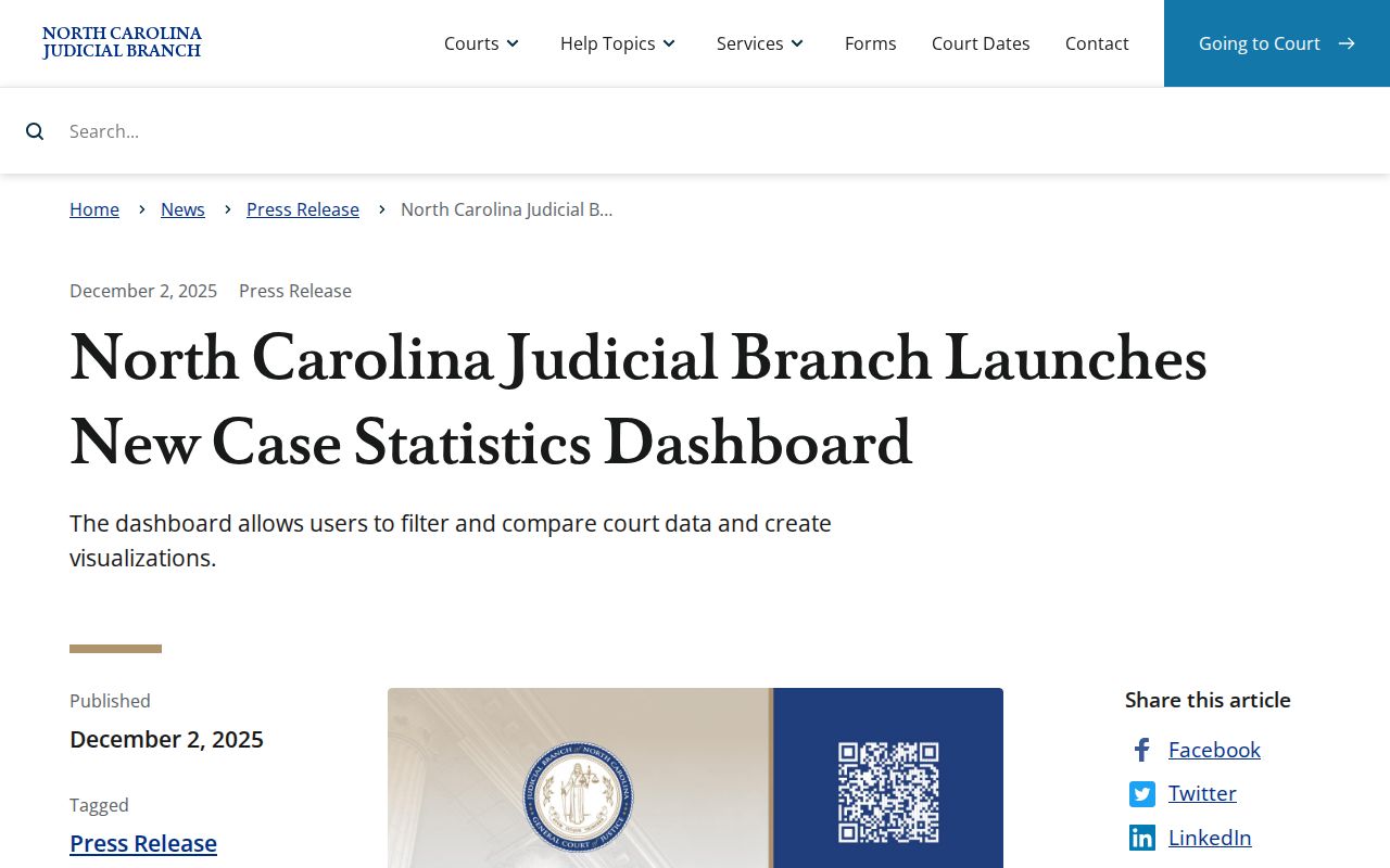 Watauga County traffic court records statistics dashboard source